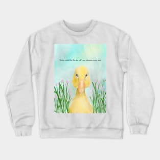 Dreams come true, a ray of hope, spirt animals, spring Crewneck Sweatshirt